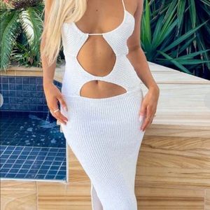 Renata White Cut Out Dress